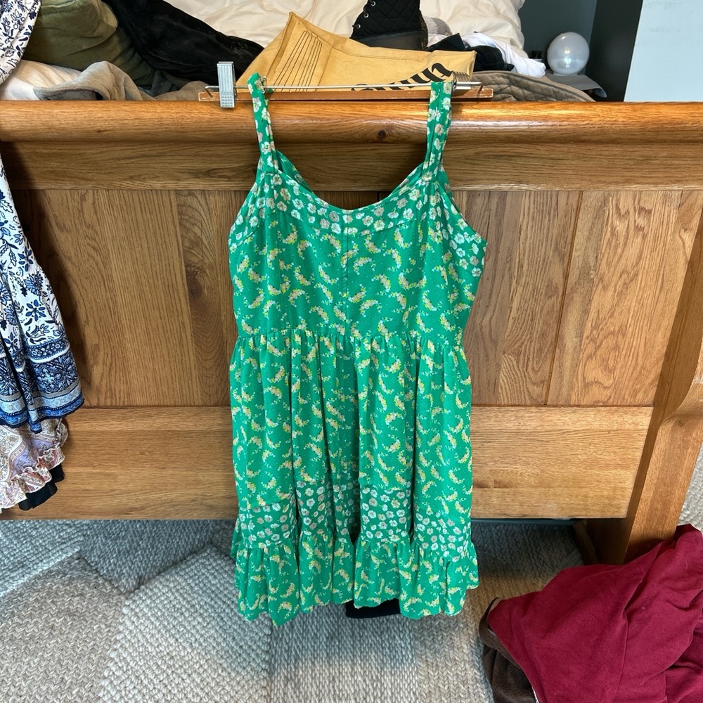 Green and Yellow Patterned Sundress